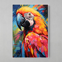 Quadro Decorativo Arara Colorful - comprar online