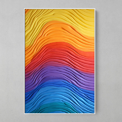 Quadro Decorativo Rainbow Plaster na internet