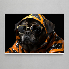 Quadro Decorativo Fashion Pug - comprar online