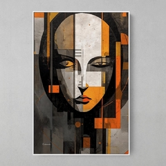 Quadro Woman Abstract Orange - comprar online