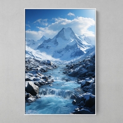 Quadro Decorativo Montanha Nevada - comprar online