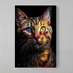 Quadro Gato Colorful - loja online