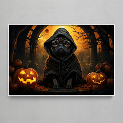 Quadro Decorativo Pug Halloween - comprar online