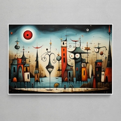 Quadro Decorativo Rua Surreal estilo Picasso - comprar online