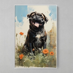 Quadro Decorativo Happy Pug