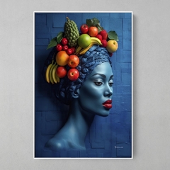 Quadro Blue Woman Fruits - comprar online