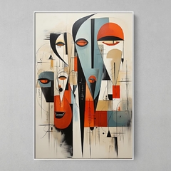 Quadro Decorativo Cara Abstrato - comprar online