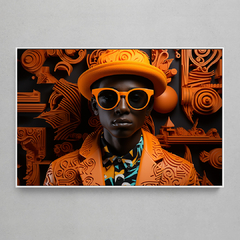 Quadro Decorativo Plastic Style Black Man - comprar online