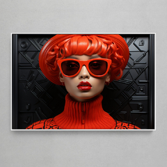 Quadro Decorativo Red Fashion Plastic - comprar online