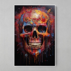 Caveira ao estilo Mr. Brainwash 3 - comprar online