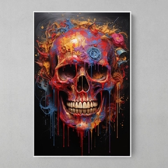 Caveira ao estilo Mr. Brainwash - comprar online