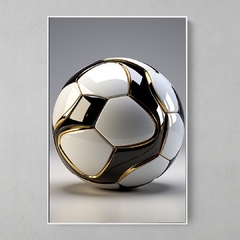 Quadro Decorativo Bola de Futebol Futurística - comprar online