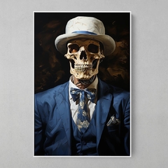 Caveira ao estilo René Magritte - comprar online