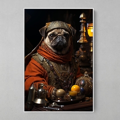 Quadro Decorativo Pug Príncipe