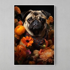 Quadro Decorativo Pug Portrait