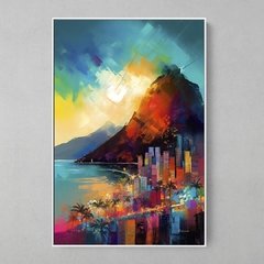 Quadro Decorativo Silhueta Rio de Janeiro - Ellquadros 