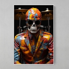 Quadro Drummer Skull - comprar online