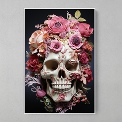 Quadro Skull Roses - comprar online