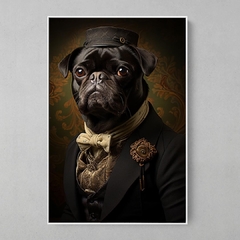 Quadro Decorativo Pug Chefão