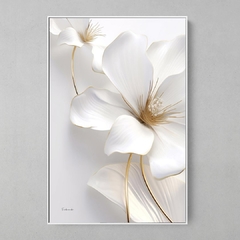 Quadro Flores Brancas - comprar online