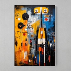 Quadro Decorativo Urban Art Robot - comprar online