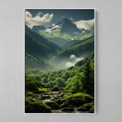 Quadro Decorativo Verde Montanhas na internet