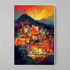 Quadro Decorativo Rio de Janeiro Abstrato - Ellquadros 