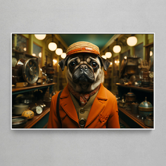 Quadro Decorativo Pug - Wes Anderson Style - comprar online