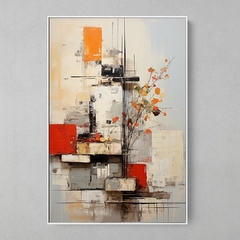 Quadro Decorativo Collage Abstrato - estilo Robert Rauschenberg - comprar online