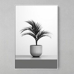 Quadro Vaso de Planta Preto/branco na internet