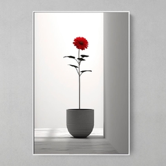 Quadro Vaso Rosa Vermelha - comprar online