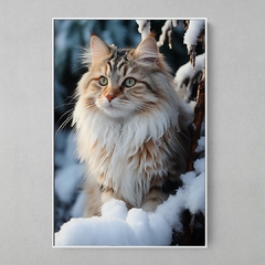 Quadro Decorativo Gato do Alaska - comprar online