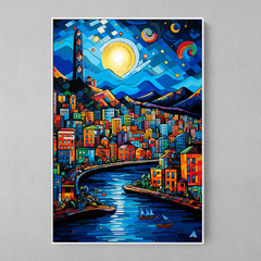 Quadro Decorativo Rio de Janeiro Artístico Romero Britto - comprar online