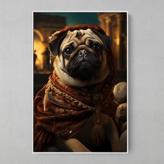 Quadro Decorativo Pug em Roma - comprar online