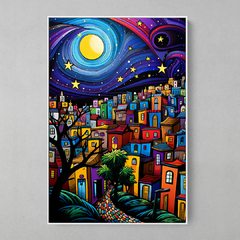 Quadro Decorativo Rio de Janeiro Star Nigth Romero Britto - comprar online