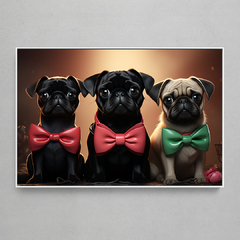 Quadro Decorativo Pug Carton Network - comprar online