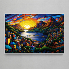 Quadro Decorativo Guanabara Rio de Janeiro Romero Britto - comprar online