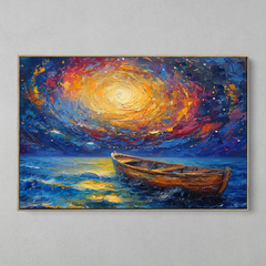 QUADRO DECORATIVO CANOA VAN GOGH - comprar online