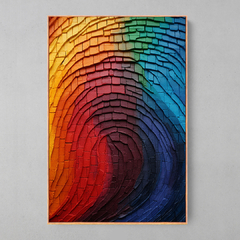 Quadro Decorativo COLORFUL PLASTER ART - Ellquadros 