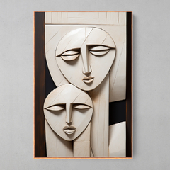 Quadro Decorativo Plaster Face - Ellquadros 