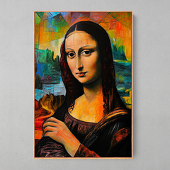 Quadro Decorativo Monalisa Colorful - Ellquadros 