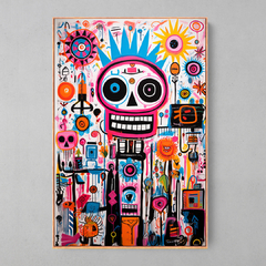 Quadro Decorativo Colorful Graffiti Symbols - Ellquadros 