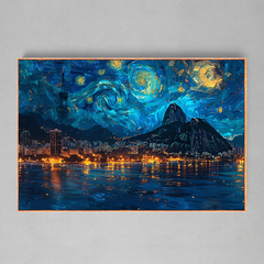 Quadro Decorativo Rio de Janeiro van Gogh - comprar online