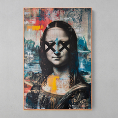 Quadro Decorativo Monalisa Graffiti - Ellquadros 