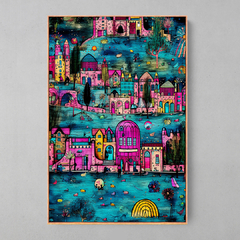 Quadro Decorativo Pink City - Ellquadros 