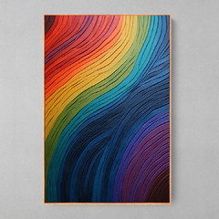 Quadro Decorativo COLORFUL PLASTER ART II - Ellquadros 