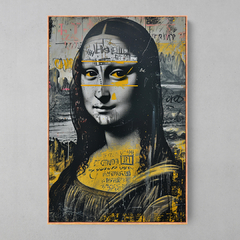 Quadro Decorativo Monalisa Yellow - Ellquadros 