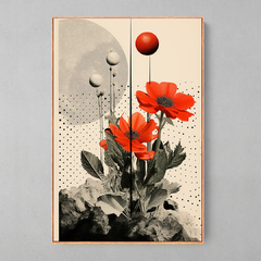 Quadro Decorativo Lua de Flores - Ellquadros 