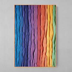 Quadro Decorativo Color Layer Plaster - Ellquadros 