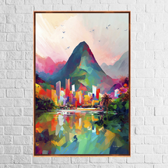 Quadrinho Decorativo Rio De Janeiro Colorido na internet